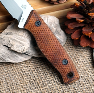Ocelot Scales - Scorched Natural Canvas Micarta