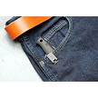 Delta Ocelot Knife with Stock Black LowRider Pocket Sheath 
